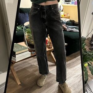 Vintage 90s faded black wrangler jeans